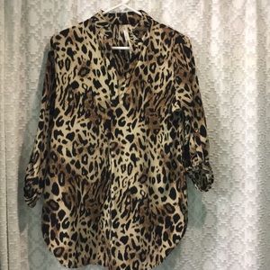 Leopard print top